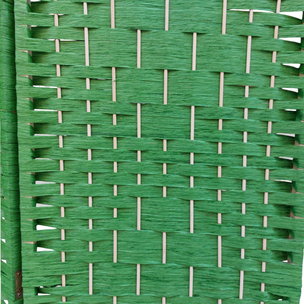 Biombo 4 cuerpos verde
