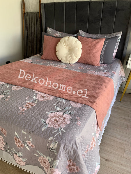 Cubrecama estampado 1 1/2P