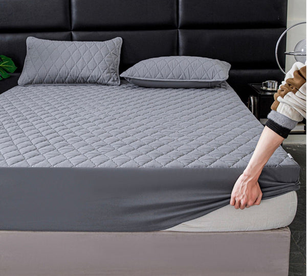 Cubrecolchon 1 1/2P gris