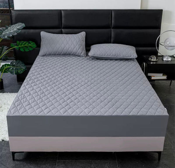 Cubrecolchon 1 1/2P gris