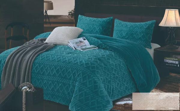 Cubrecama 1 1/2P Con diseño Petroleo