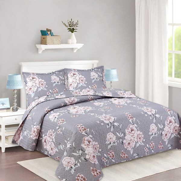 Cubrecama estampado 1 1/2P