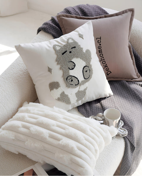 Funda Bordada Cat Gris