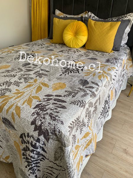 Cubrecama estampado 1 1/2P