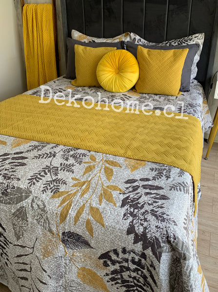 Cubrecama estampado 1 1/2P