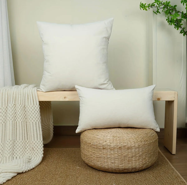 Funda bordada rectangular Flores Rojas