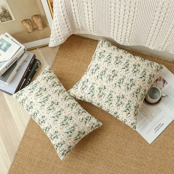 Funda Cojín Bordada Cuadrada