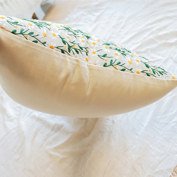 Funda Cojín Bordada Cuadrada