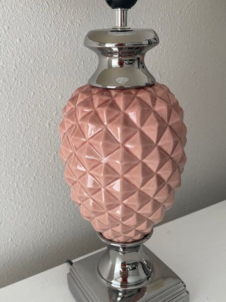 Set de lamparas piñas rosadas