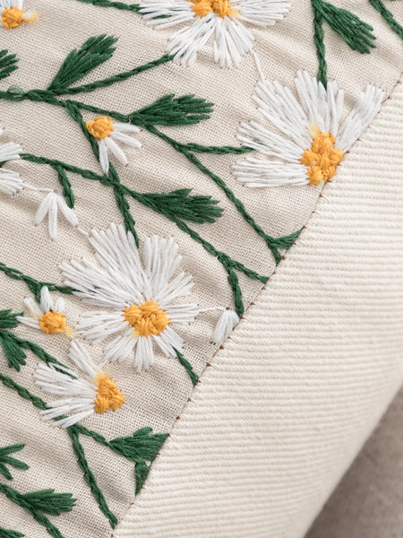 Funda Cojín Bordada Cuadrada