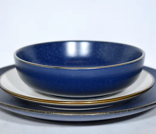 Set Gratinado Azul marino y blanco (5 piezas)