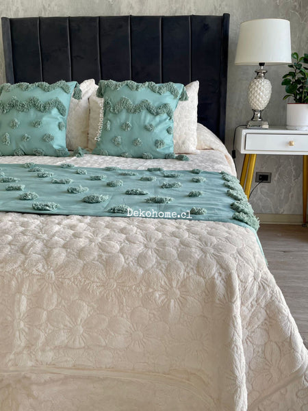 Cubrecama Plush Blanco Invierno King