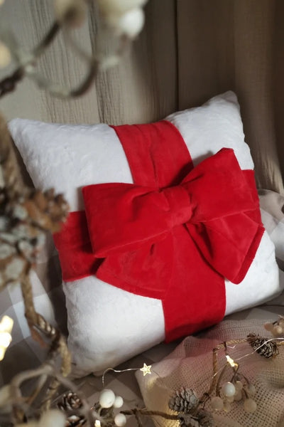 Funda cojin con Lazo Navidad