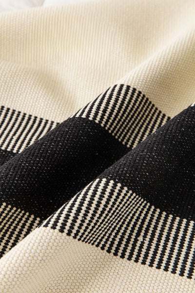 Set piecera Crucero negra + 02 fundas de cojín