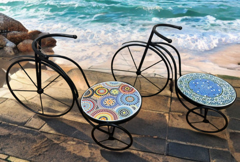 Portamaceteros Bicicleta circulo colores.