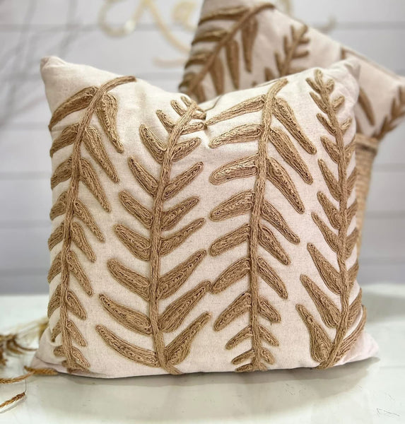 Funda de cojín espiga con relieve