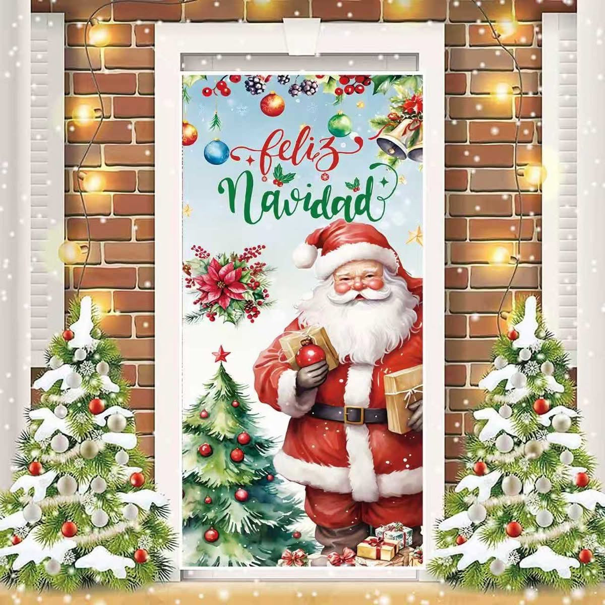 Funda elástica navidad Puerta CD196