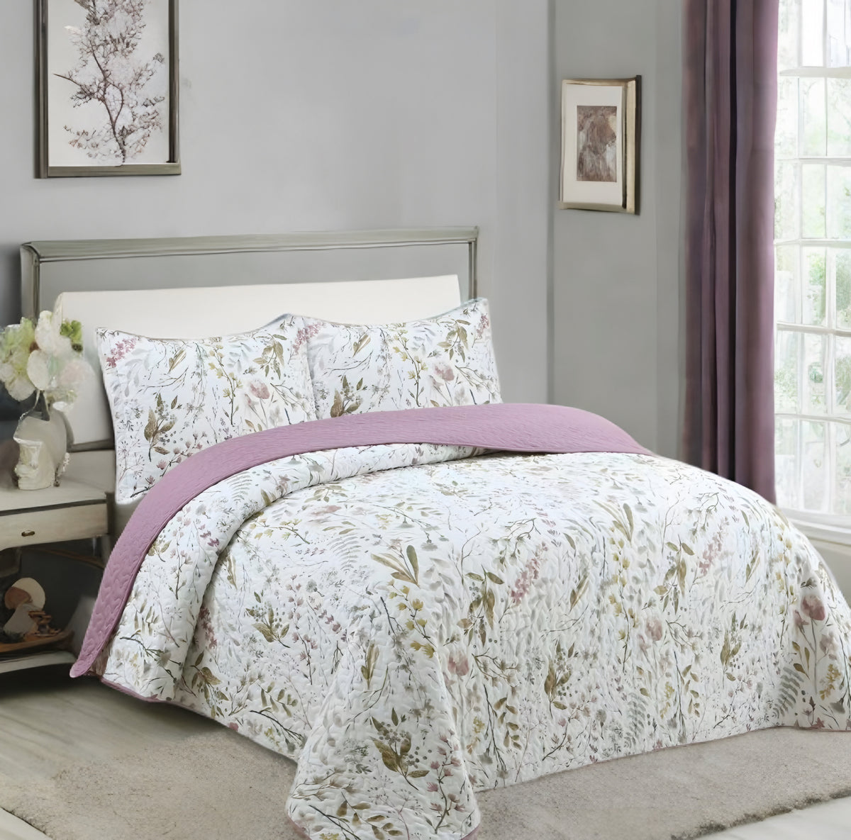 Cubrecama estampado 2P