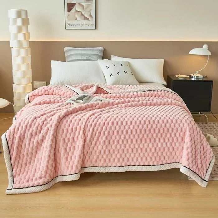 Frazada Mod: Cerrillos Rosada  200x230cm