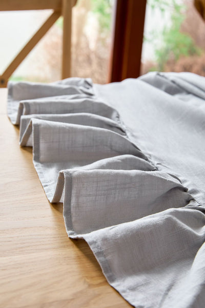 Mantel lino gris