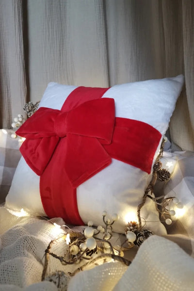 Funda cojin con Lazo Navidad