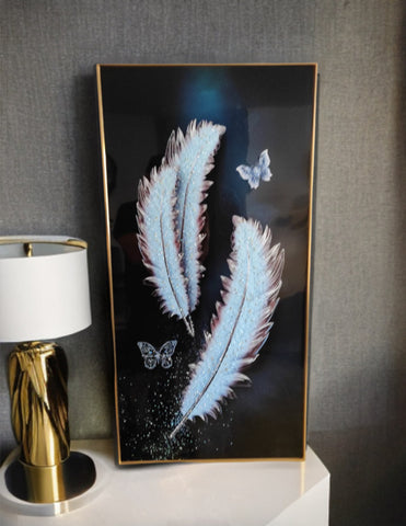 Cuadro plumas