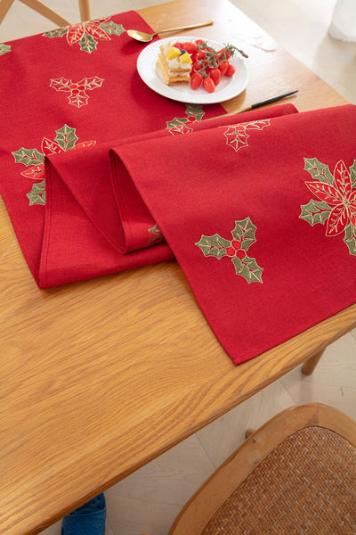 Camino de mesa Navidad Rojo