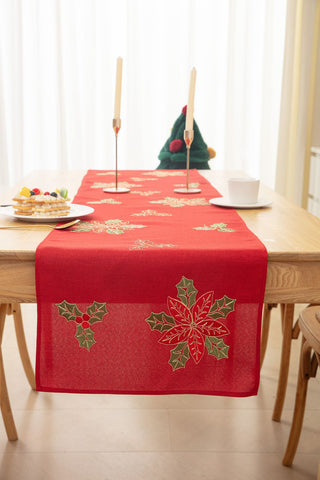 Camino de mesa Navidad Rojo