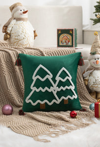 Funda cojín bordada Navidad Mod:Pino
