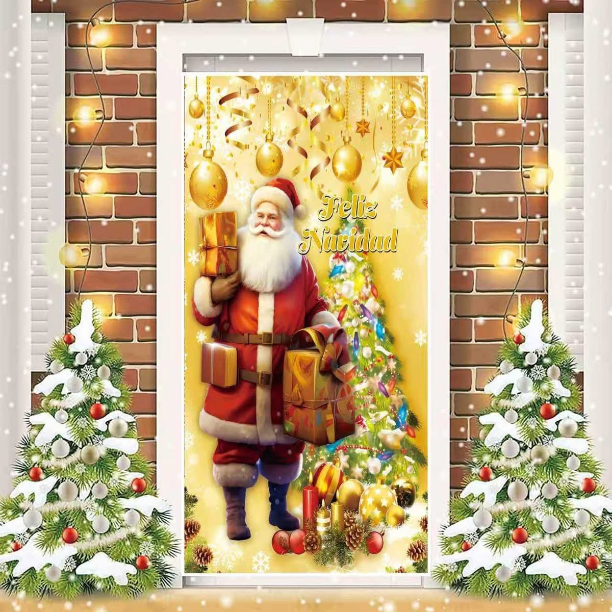 Funda elástica navidad Puerta CD191