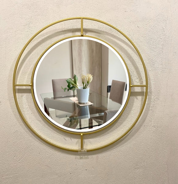 Espejo circular 66 cm metálico