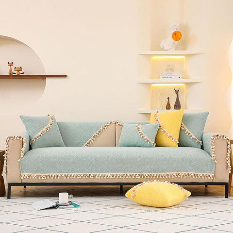 Funda sillon textura 3 cuerpos menta