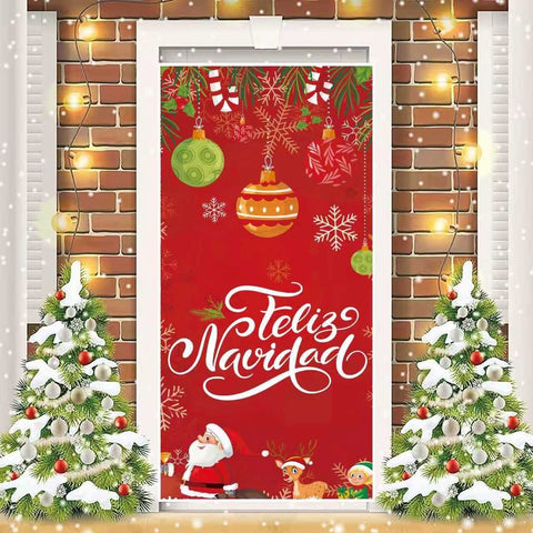 Funda elástica navidad Puerta CD195