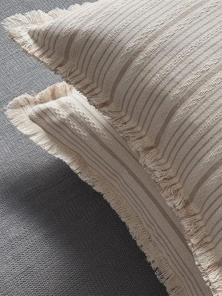 Funda Cojín beige Mod: Rayas