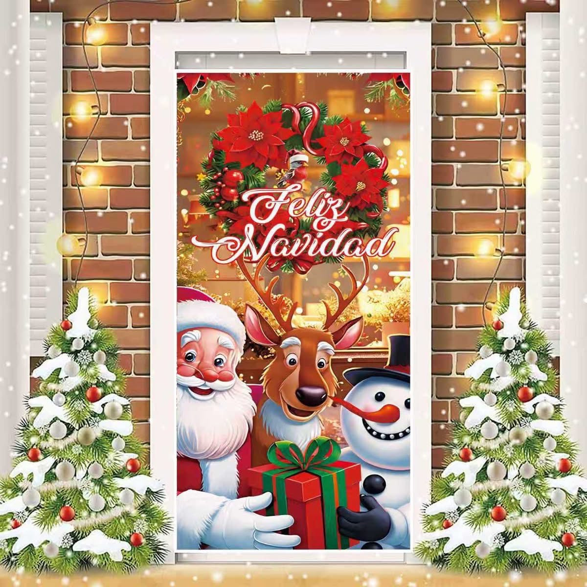 Funda elástica navidad Puerta CD135