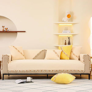 Funda sillón textura 3 cuerpos blanco invierno