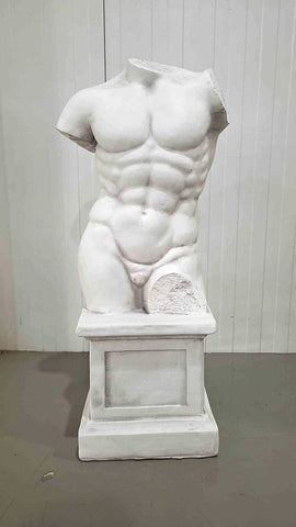 Escultura resina torso masculino