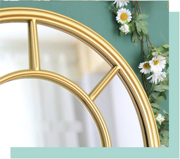 Espejo ventana dorado