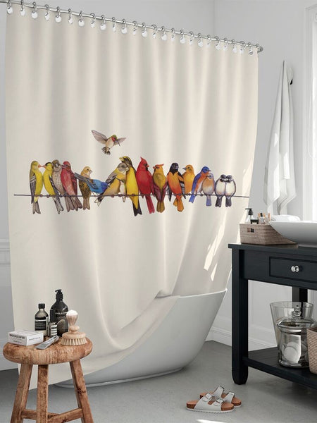 Cortina de baño CB19 Pajaritos