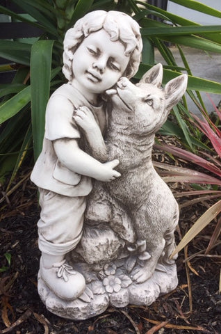 Niño con perrito