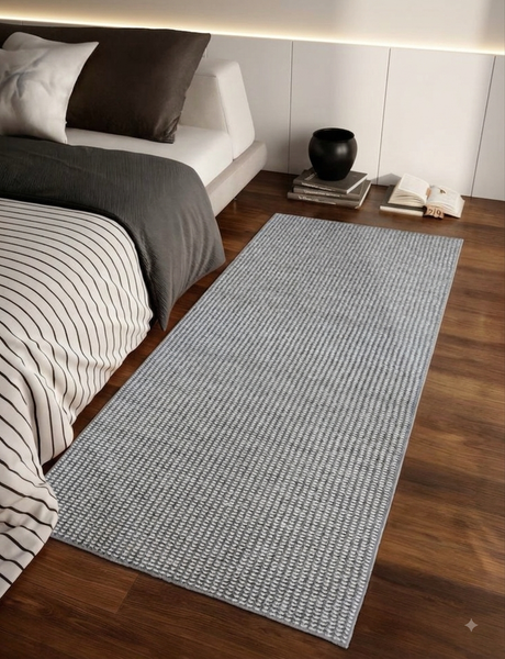 Pasillera Sisal 180x60cm gris puntos