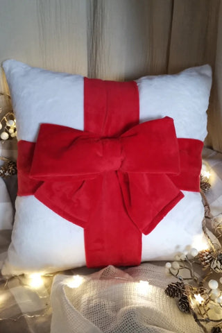 Funda cojin con Lazo Navidad
