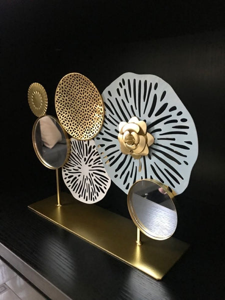 Espejo decorativo Pedestal Turquesa Mod: Florencia
