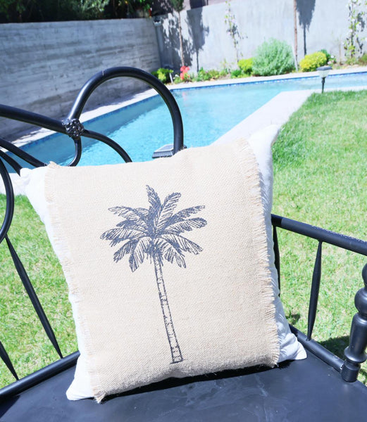 Funda de cojín palmera 1