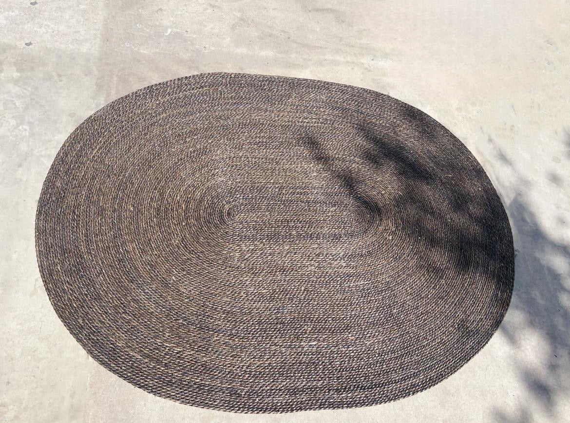 Alfombra yute ovalada