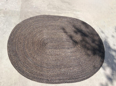 Alfombra yute ovalada