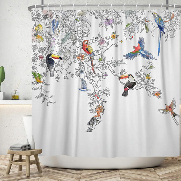 Cortina de baño CB20 Pajaritos