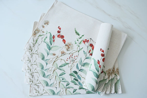 Pack 6 individuales Rosa mosqueta