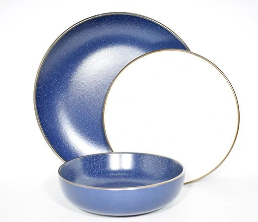 Set Gratinado Azul marino y blanco (5 piezas)