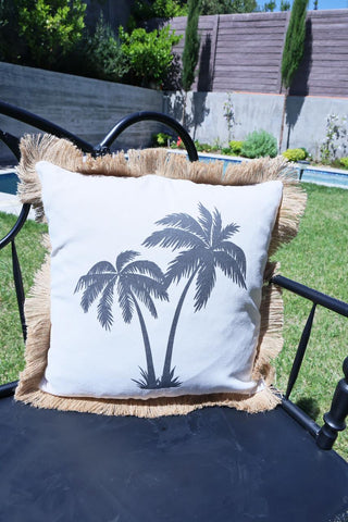 Funda de cojín palmera 2